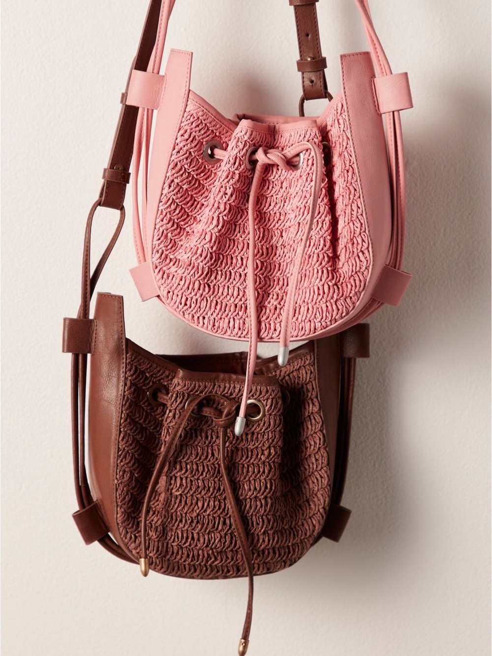 Free People Cabana Woven Crossbody Bag